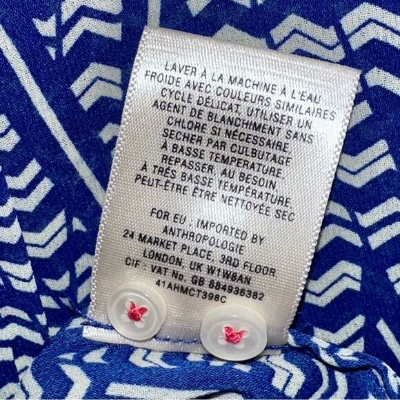 Anthropologie HD in Paris Kaveri Henley Top Size 2 - Picture 7 of 13